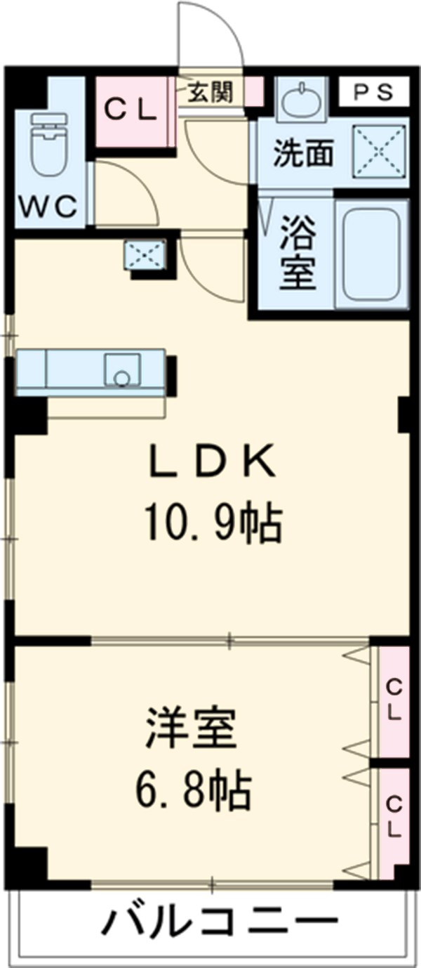 オリエンタルコート千葉中央Ⅱの間取り
