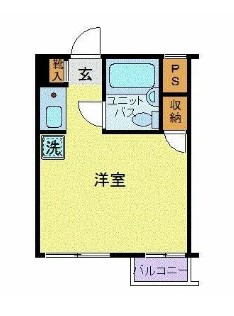 阿佐谷北の完工年月(1991年5月)築の賃貸マンションの間取り