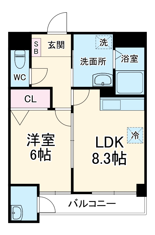 リバティー寿の間取り