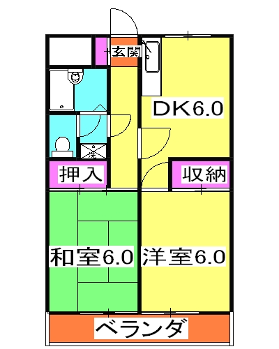 ハイブリッヂの間取り