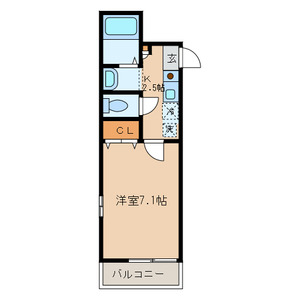 菊川の完工年月(2007年12月)築の賃貸マンションの間取り