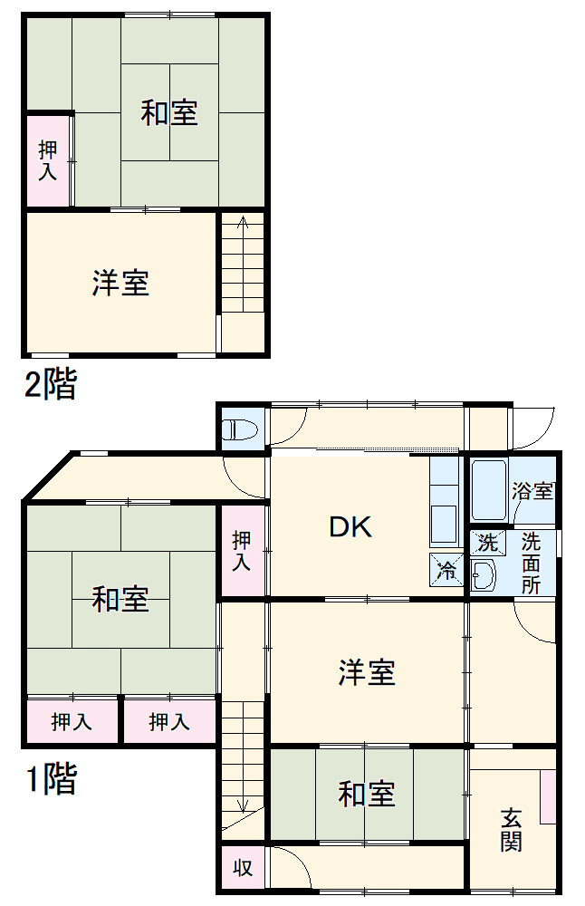 長谷川一戸建ての間取り