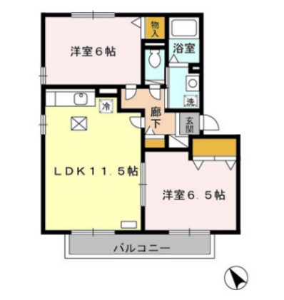 ファースト・エアフォルク ⅠⅡⅢの間取り