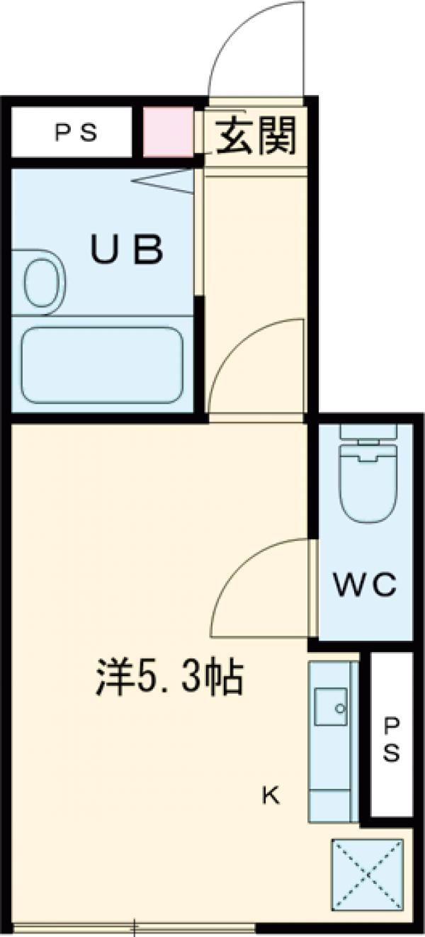 バーミープレイス平井・103号室の間取り
