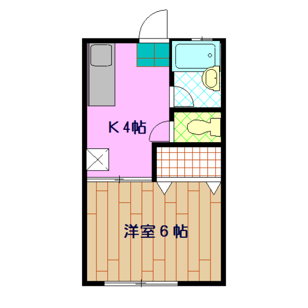 富士見コーポの間取り