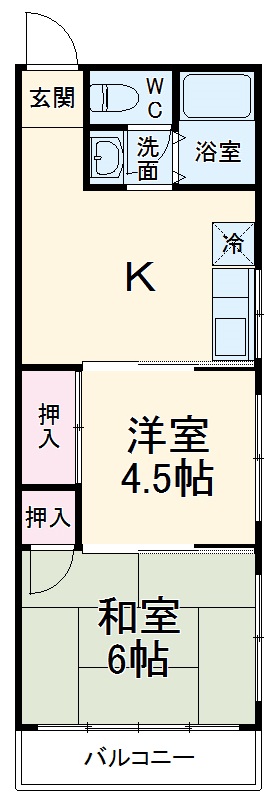太平堂コーポの間取り