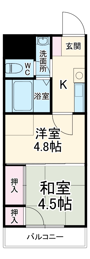アルシェ浜松の間取り