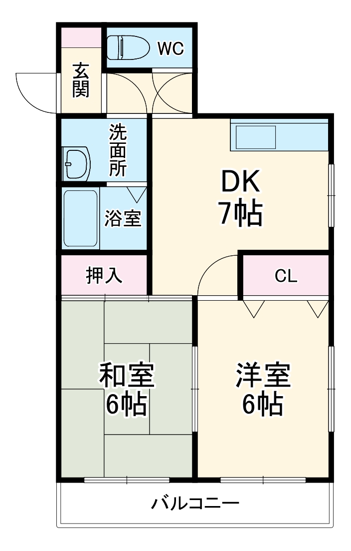 ビュープラザⅡの間取り