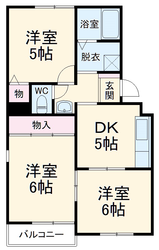シャタル日吉台の間取り