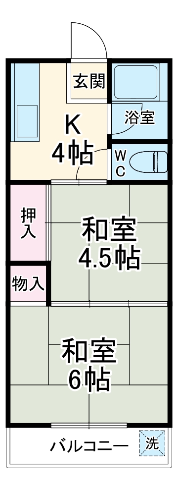 神明ハイムの間取り