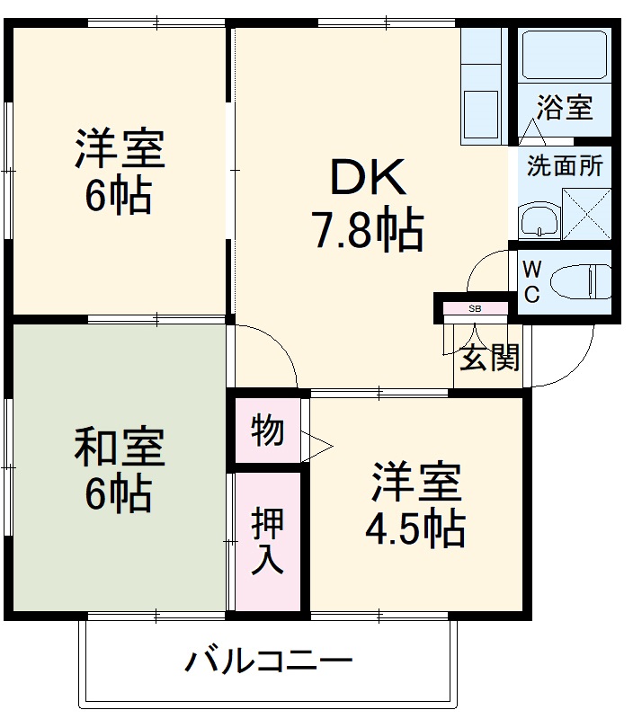ベアサンライフの間取り