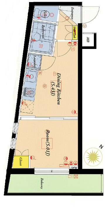 パレ・ホームズ永福町Ⅱの間取り