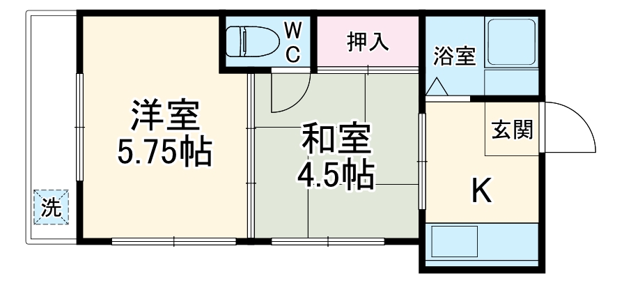 植村ハイツの間取り