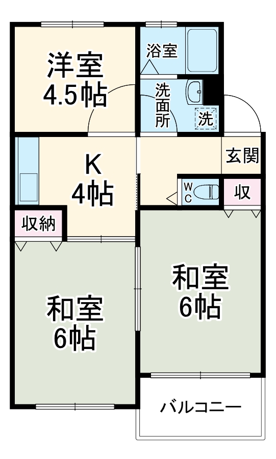 中西ビルの間取り