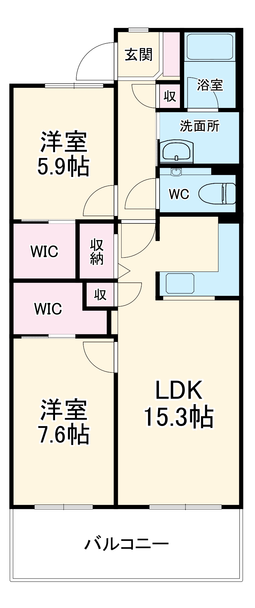 グリーンコート広沢の間取り