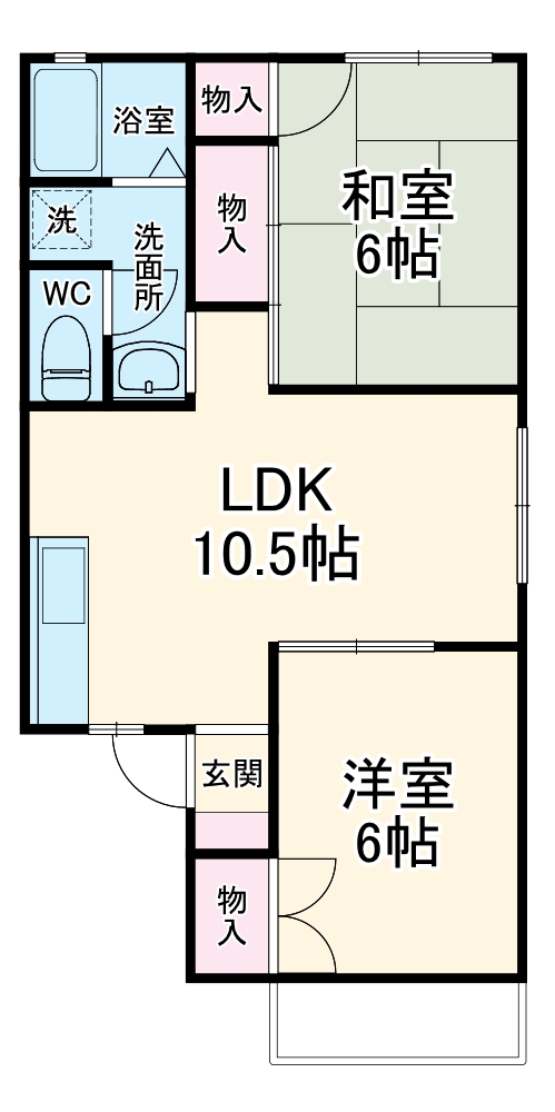 パークハイム山本Bの間取り