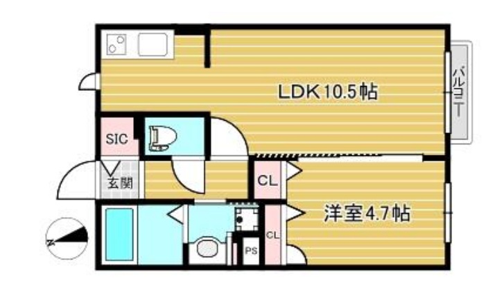 セイカイハイツの間取り