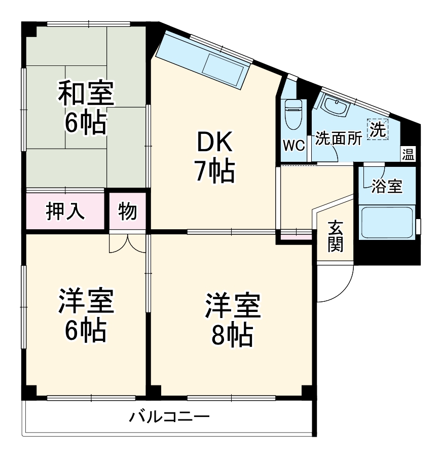 サニーハイツの間取り