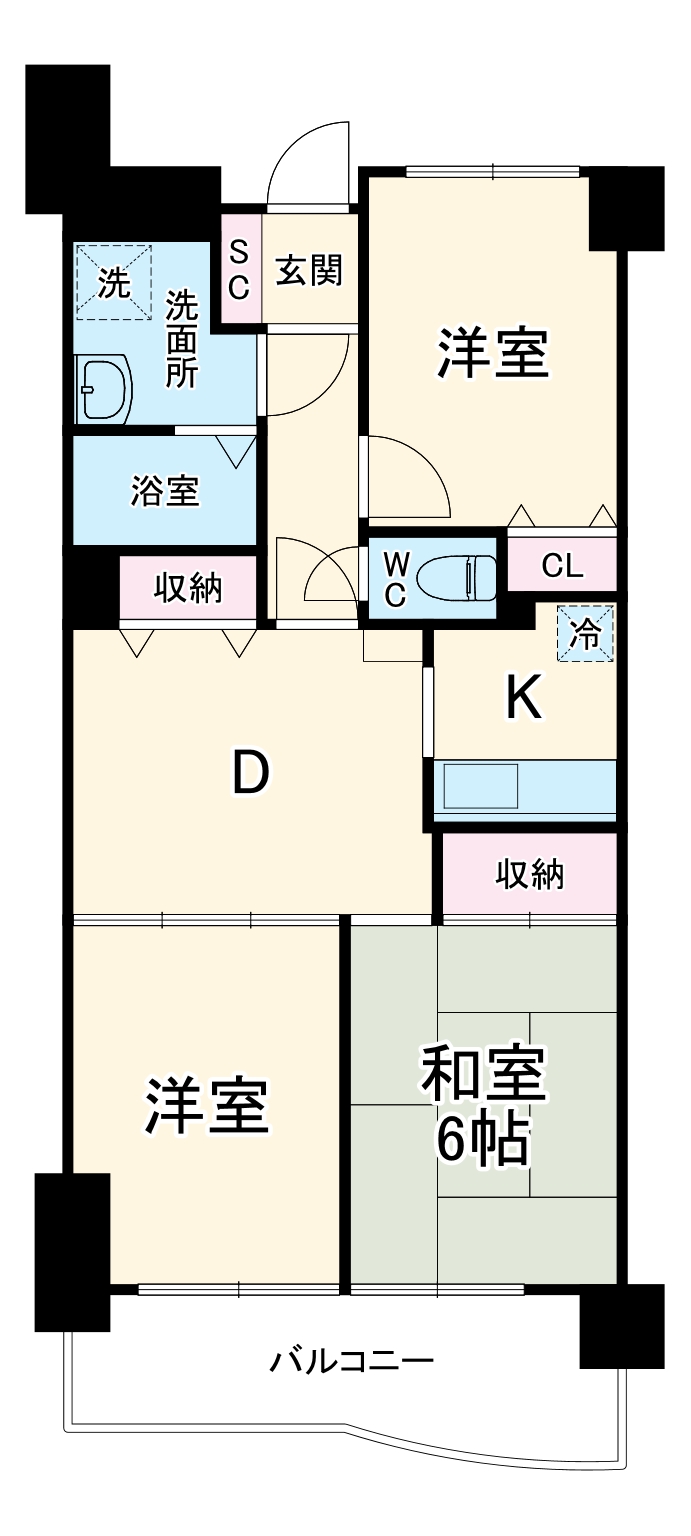 ビエラコート武蔵浦和の間取り