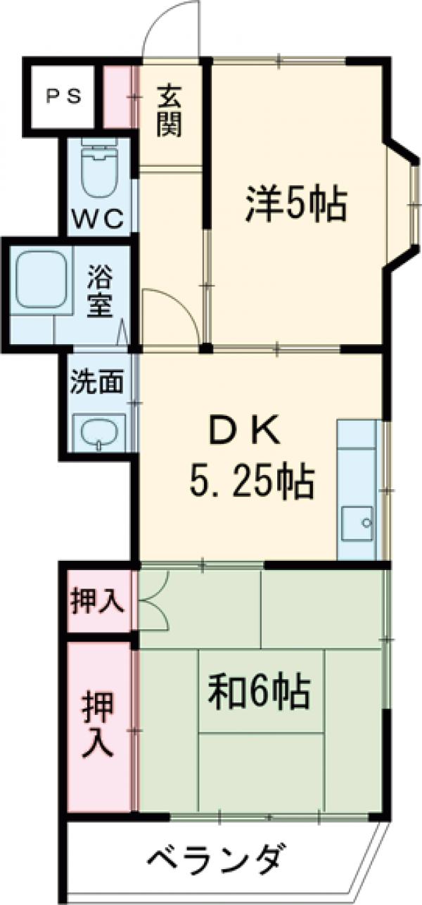 ペアシティマンション1の間取り