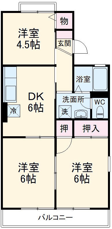 サンカーズの間取り