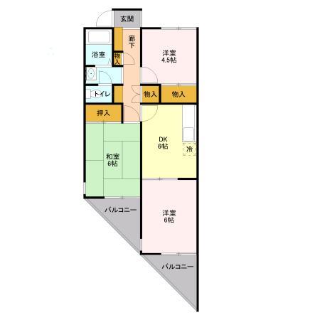 コモンシティハイツABCの間取り