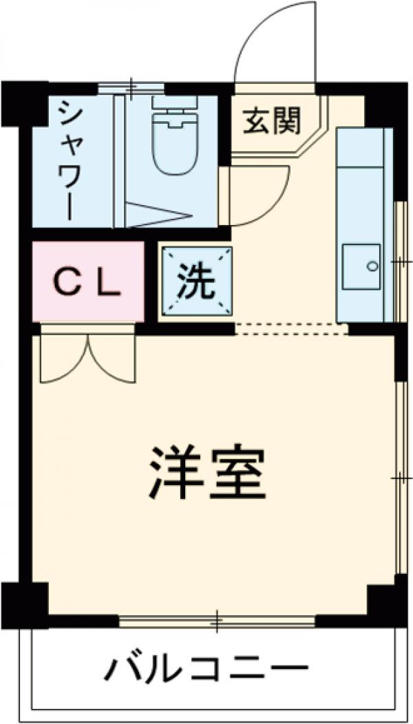 森野の完工年月(1983年3月)築の賃貸マンションの間取り
