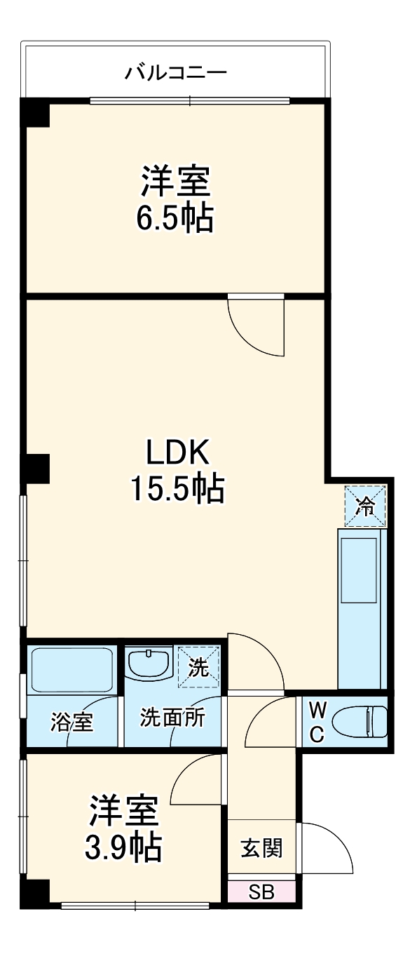 松樹マンションの間取り