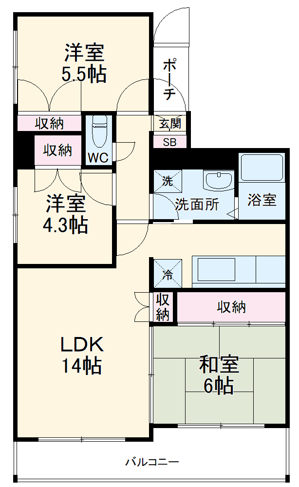 マインズスクウェアの間取り