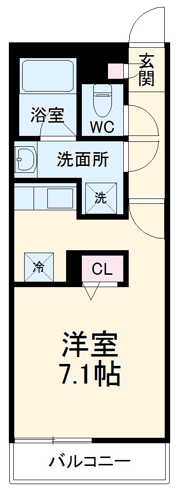 リブリ・Cloverの間取り