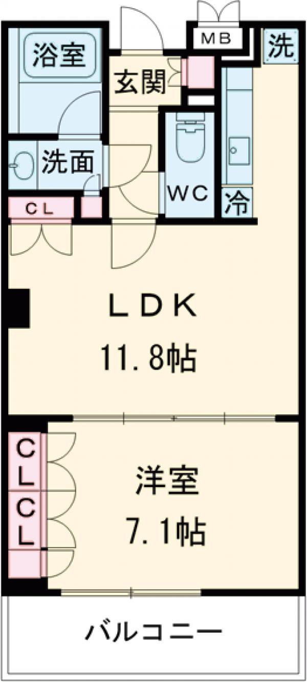 コンフォリア東池袋WESTの間取り