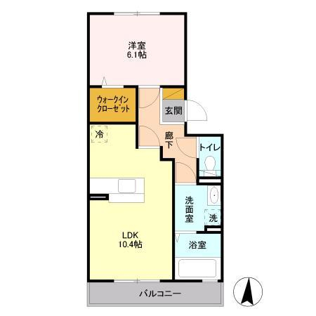 ソレイユ Ⅱの間取り