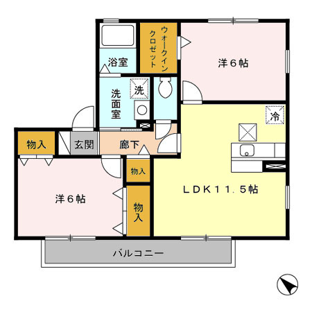 ピュア 調の間取り