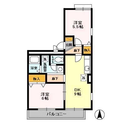 ロイヤルハウス Bの間取り