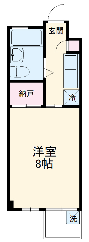 マンションＰＲＩＭＵＬＡ・203号室の間取り