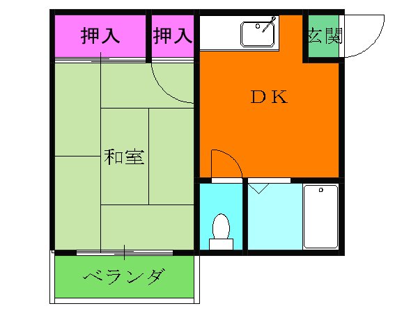 白戸ハイツの間取り