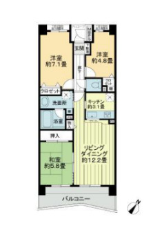 ライオンズマンション千葉グランドタワーの間取り