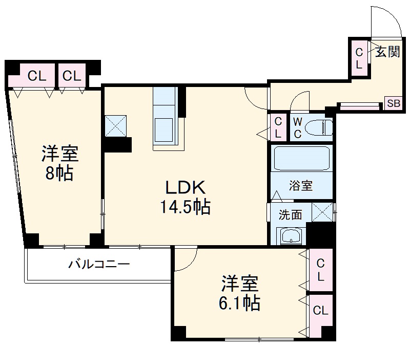 Arcobaleno SHINMEIの間取り