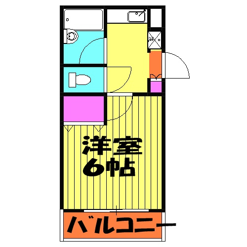 エストタウンWarabiの間取り