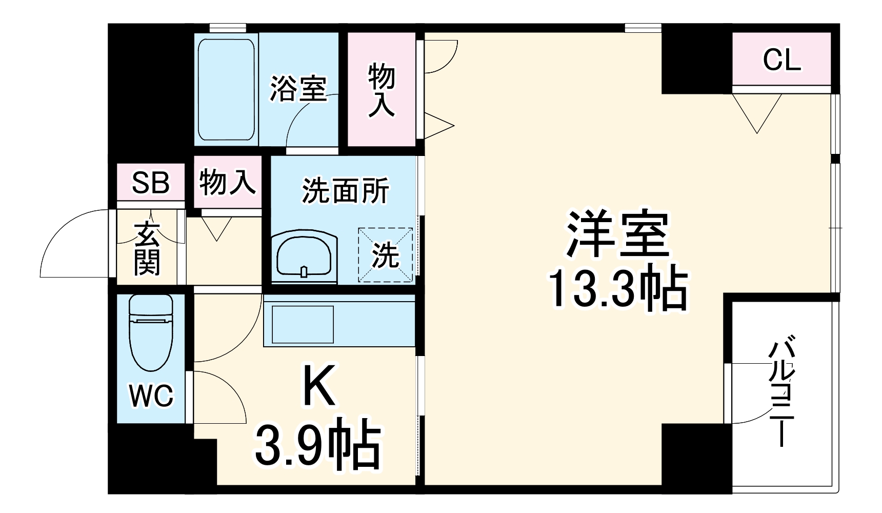 アルベルゴ三松館の間取り