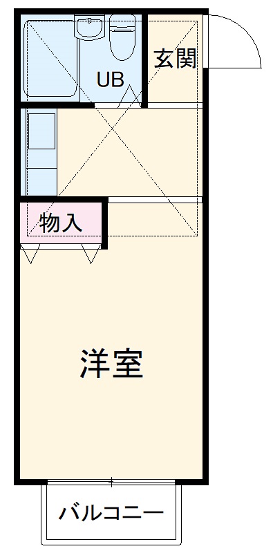 パークフレンド蓮見・106号室の間取り