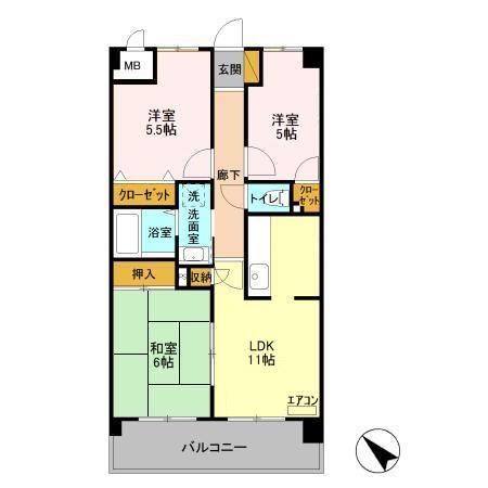 レジデンスJOKOの間取り