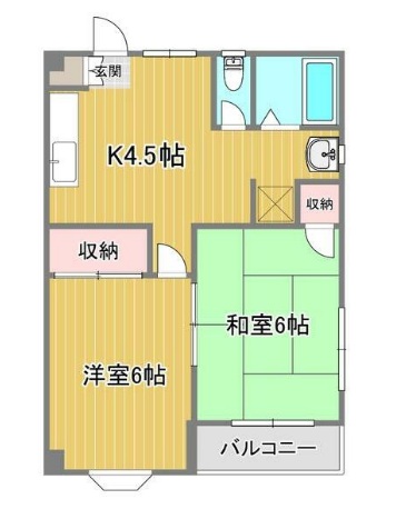 フレグランス湯浅の間取り