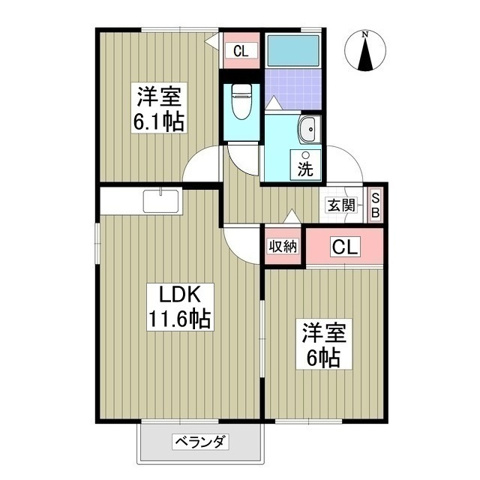 ロイヤルガーデン茂原 ABCDEの間取り