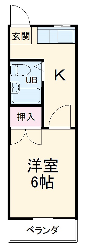 高伸ハイツの間取り