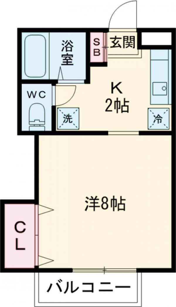 コーポさつきの間取り
