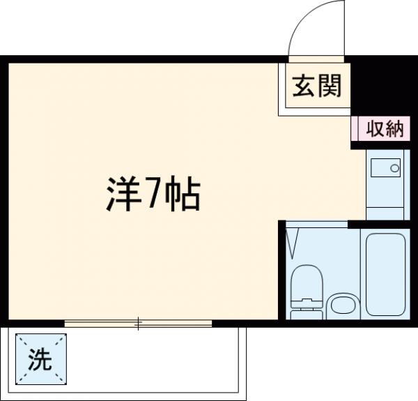 コーポ岩永・301号室の間取り