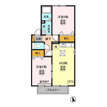 アルカイックシャトー 北館の間取り