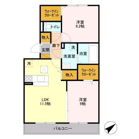 ハピネスⅡの間取り
