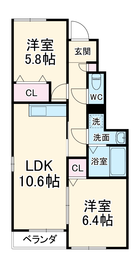 アスピリアエミネンスⅡの間取り